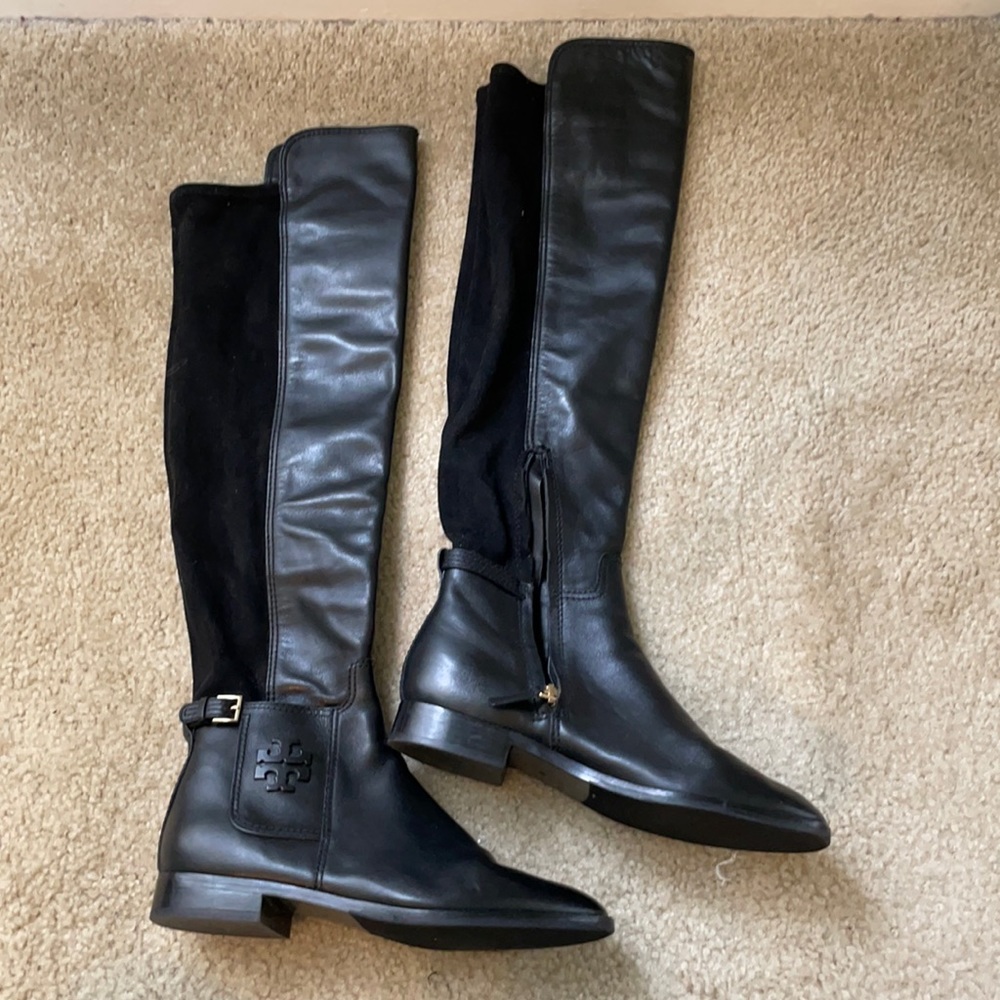Tory Burch over the knee boots, EUC